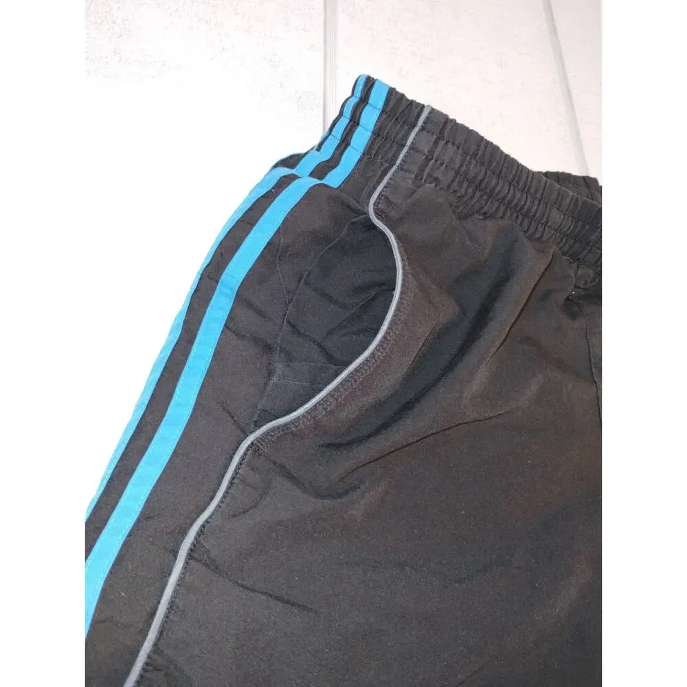Adidas 3-Stripes Mesh Lined Athletic Shorts Mens S Black Activewear Athleisure